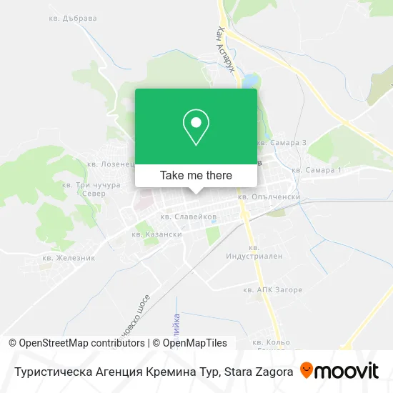 Карта Туристическа Агенция Кремина Тур