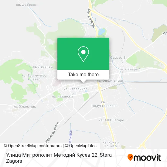 Карта Улица Митрополит Методий Кусев 22