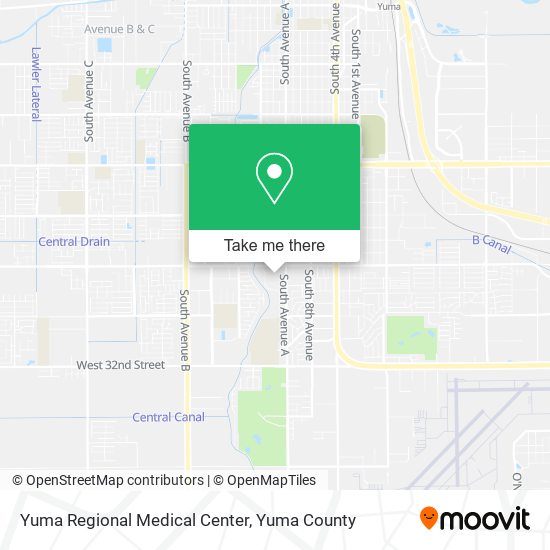 Mapa de Yuma Regional Medical Center