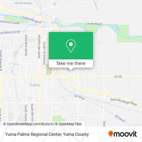 Mapa de Yuma Palms Regional Center