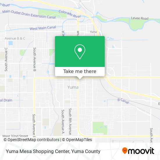Mapa de Yuma Mesa Shopping Center