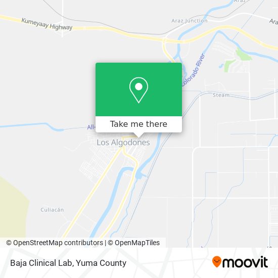 Baja Clinical Lab map