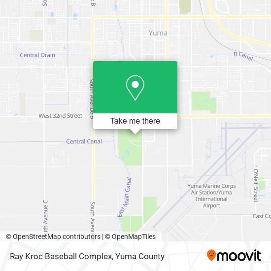 Mapa de Ray Kroc Baseball Complex