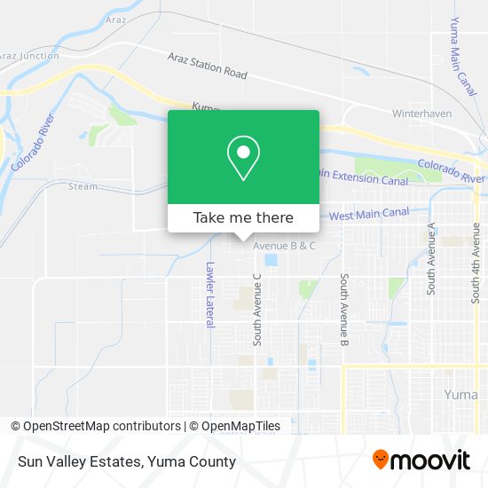 Sun Valley Estates map