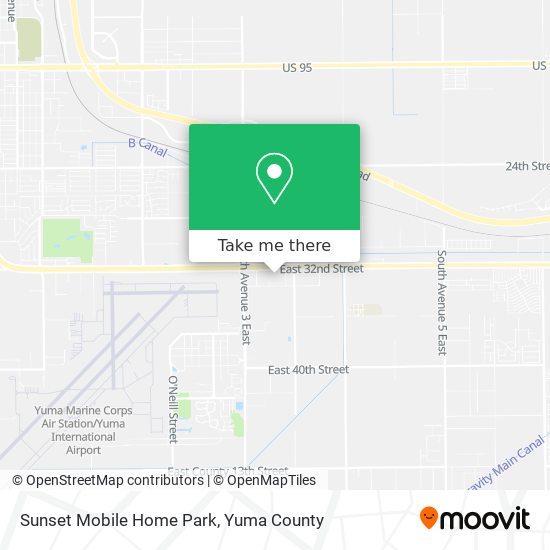 Sunset Mobile Home Park map
