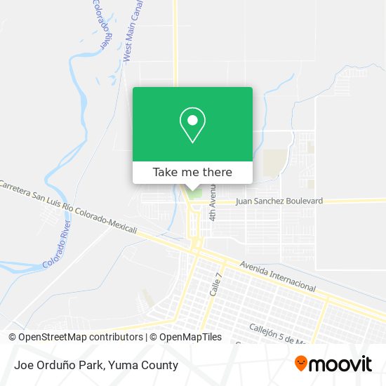Joe Orduño Park map