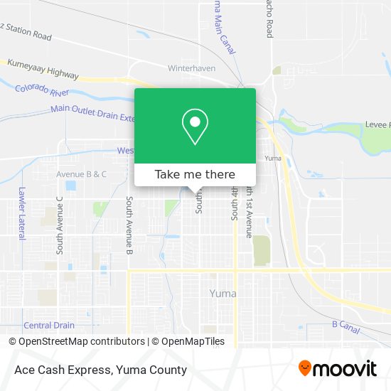Ace Cash Express map