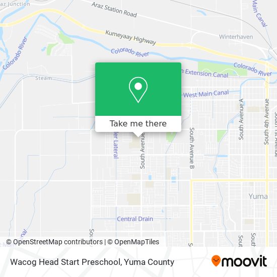 Mapa de Wacog Head Start Preschool