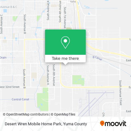 Mapa de Desert Wren Mobile Home Park