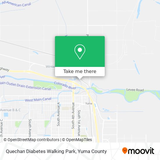 Mapa de Quechan Diabetes Walking Park