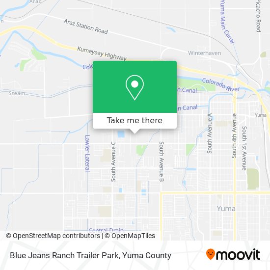 Blue Jeans Ranch Trailer Park map