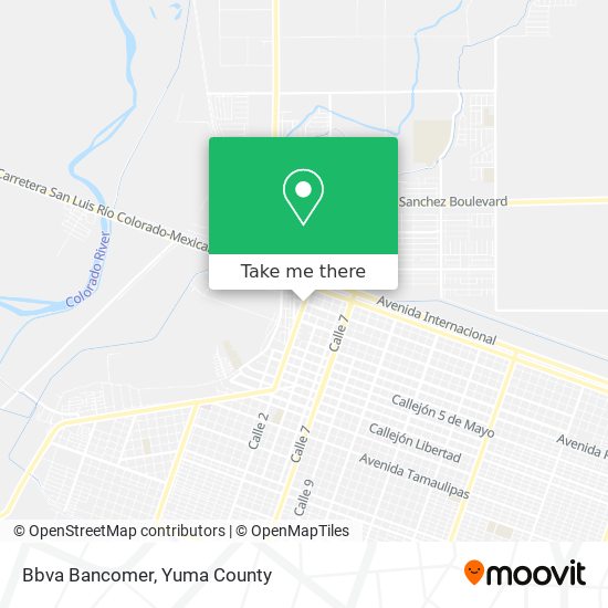 Bbva Bancomer map