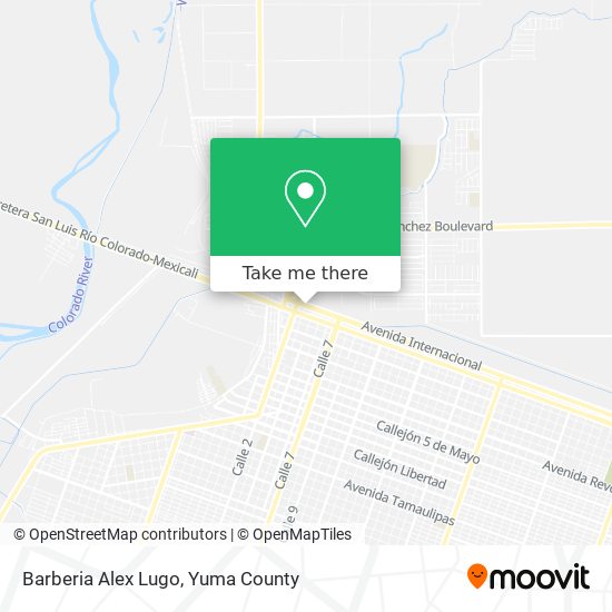 Mapa de Barberia Alex Lugo