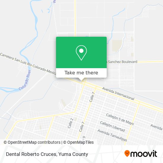 Mapa de Dental Roberto Cruces