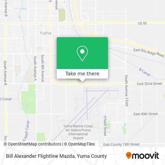 Mapa de Bill Alexander Flightline Mazda