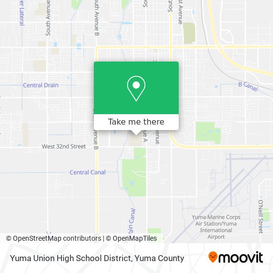 Mapa de Yuma Union High School District