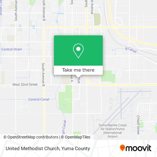 United Methodist Church map