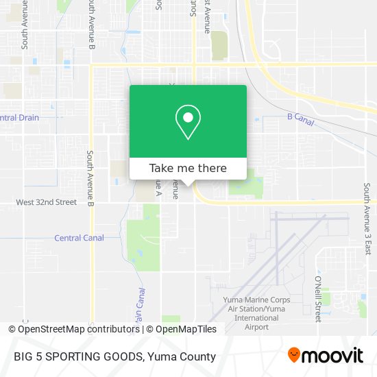 BIG 5 SPORTING GOODS map
