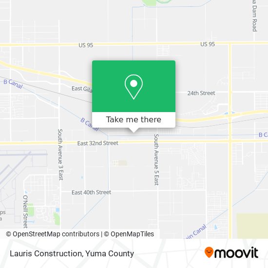 Lauris Construction map