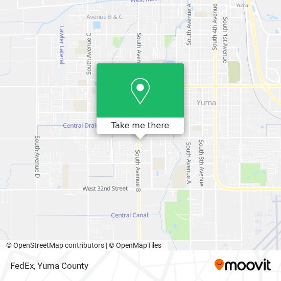 Mapa de FedEx