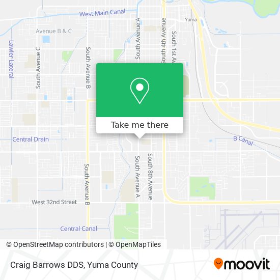 Craig Barrows DDS map