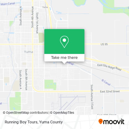 Mapa de Running Boy Tours