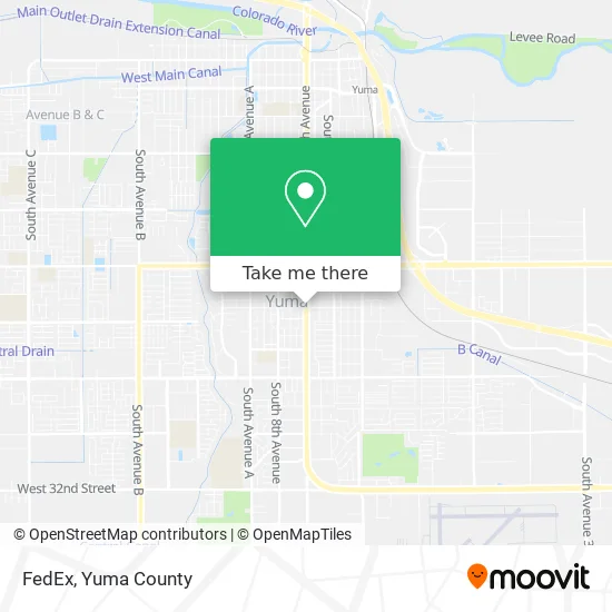FedEx map