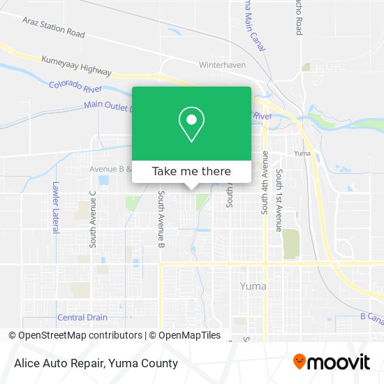 Mapa de Alice Auto Repair