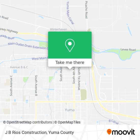 J B Rios Construction map