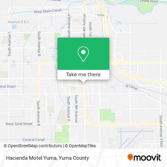 Mapa de Hacienda Motel Yuma