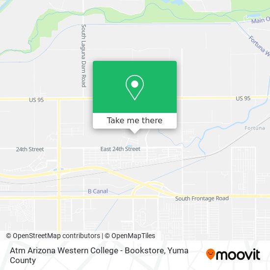 Atm Arizona Western College - Bookstore map