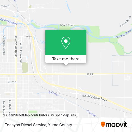 Tocayos Diesel Service map
