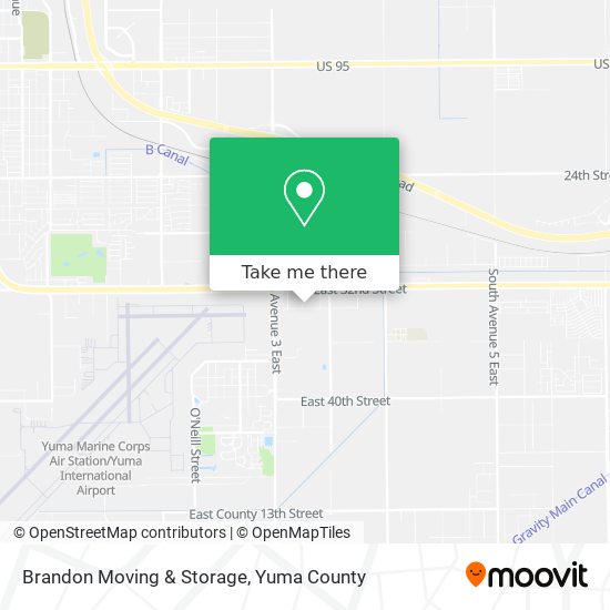 Brandon Moving & Storage map