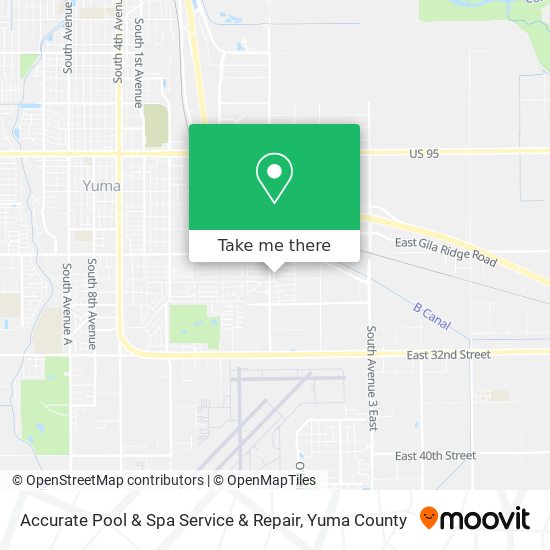 Accurate Pool & Spa Service & Repair map