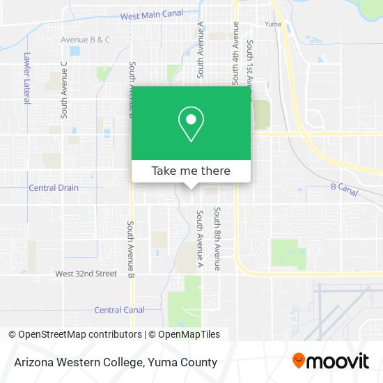 Arizona Western College map