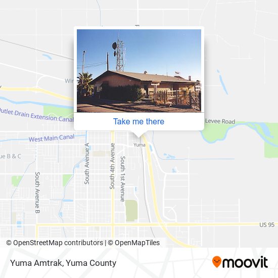 Yuma Amtrak map