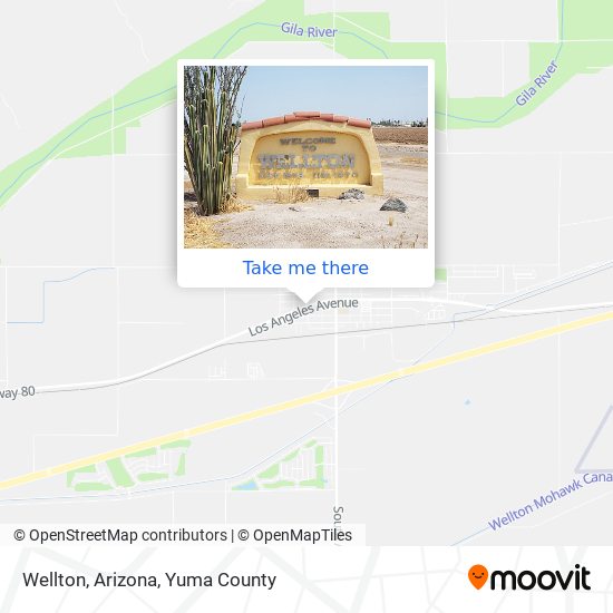 Wellton, Arizona map