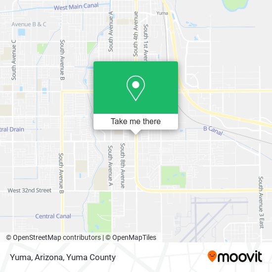 Yuma, Arizona map