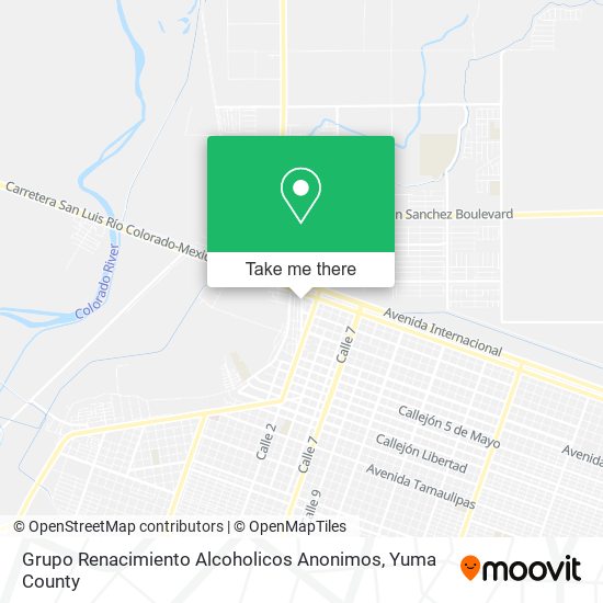 Grupo Renacimiento Alcoholicos Anonimos map