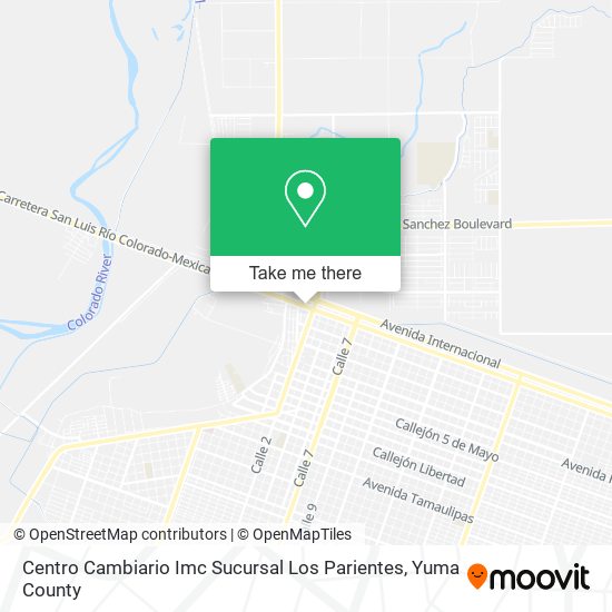 Centro Cambiario Imc Sucursal Los Parientes map