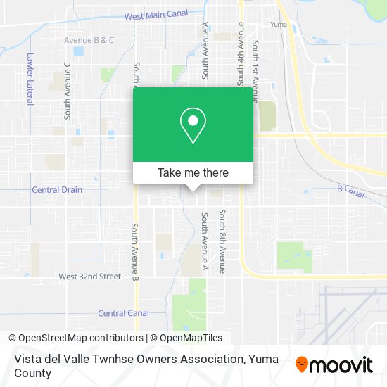 Vista del Valle Twnhse Owners Association map