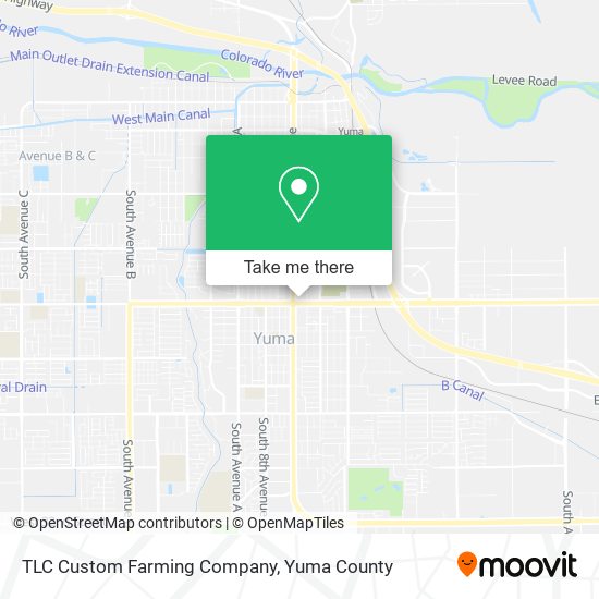 Mapa de TLC Custom Farming Company