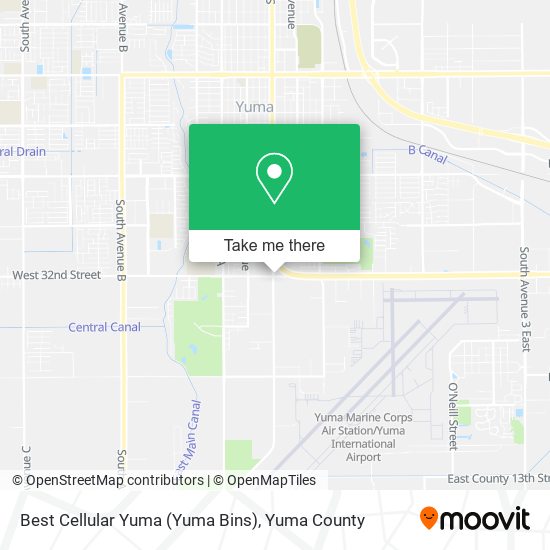 Mapa de Best Cellular Yuma (Yuma Bins)