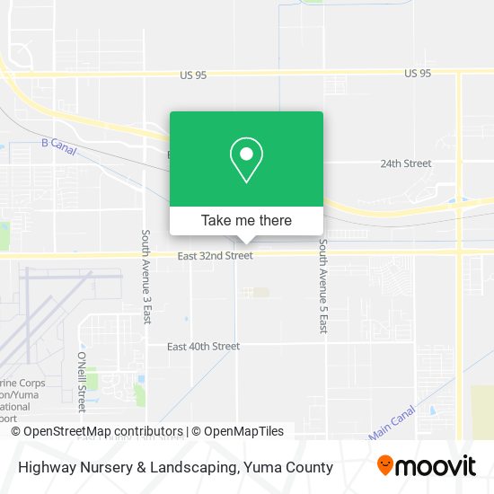 Highway Nursery & Landscaping map