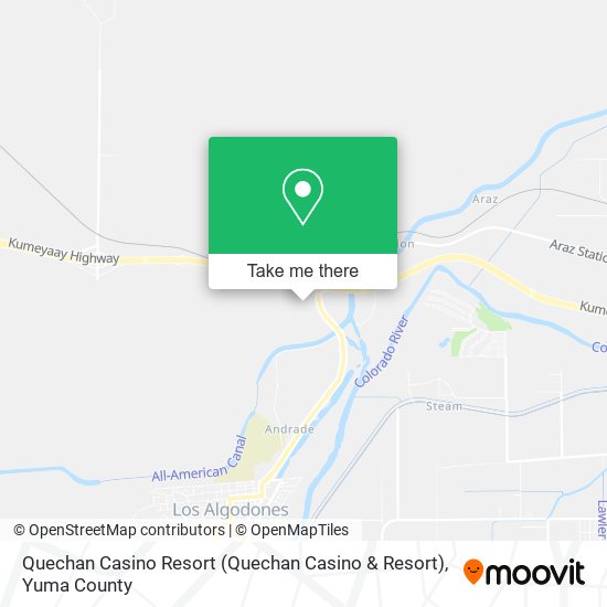 Quechan Casino Resort map