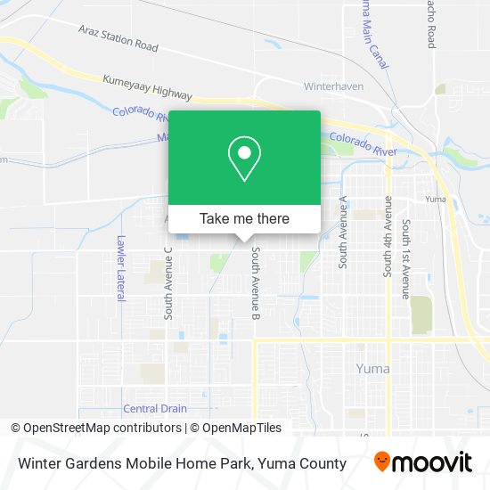 Winter Gardens Mobile Home Park map