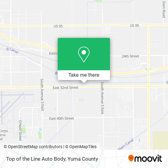 Top of the Line Auto Body map
