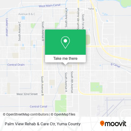 Palm View Rehab & Care Ctr map