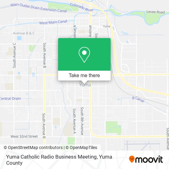 Mapa de Yuma Catholic Radio Business Meeting