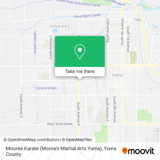 Mapa de Moores Karate (Moore's Martial Arts Yuma)